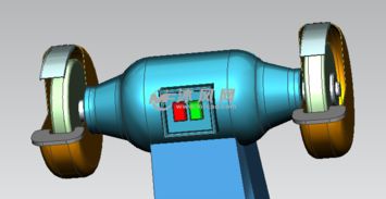 砂轮机模型图